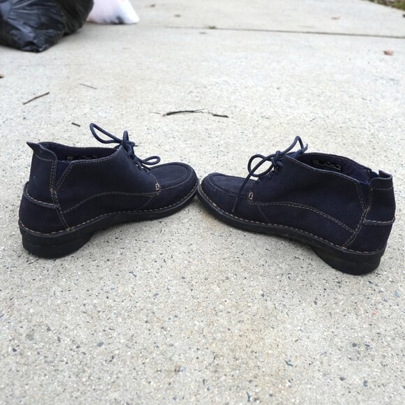 Clarks Bendables Suede Lace Up Moc Toe Comfort Boots 7.5 - Picture 6 of 9